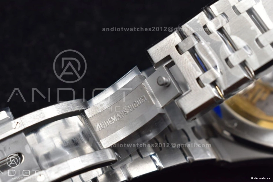 on Bracelet SS White Dial Edition Super Best Textured 1:1 15500 Oak APSF A4302 Clone 449 SS 41mm Affordable Royal 0806